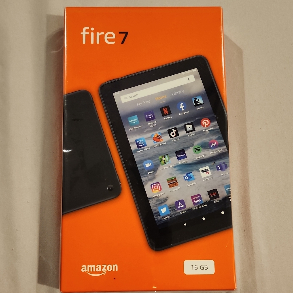Amazon Fire 7 Tablet - Black, 16 GB